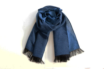 ジュンハシモト　イタリア製リネンストール　青 ジュンハシモト イタリア製リネンストール 青 ジュンハシモト